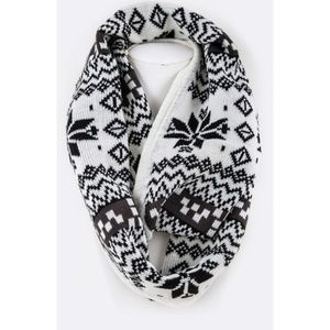 Snowflake Infinity Holiday Scarf